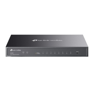 Switch gestionat TP-Link SG2008, 8 porturi Gigabit, integrare Omada SDN