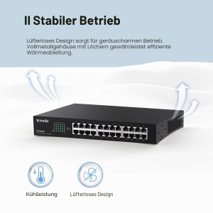 Switch Gigabit Tenda TEG1024D, 24 Porturi, Rackmount, Metal, Plug Play - Img 5
