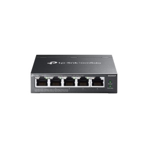Switch Gigabit TP-Link Omada ES205GP, 5 porturi, 4 PoE, 65W