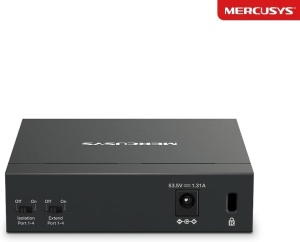 Switch PoE Gigabit Mercusys MS105GP, 5-Porturi, 65W, Plug-and-Play - Img 2