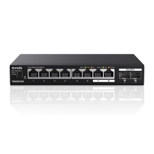 Switch Tenda TEM2010X cu 8 porturi 2.5G si 2 porturi 10G SFP, Unmanaged