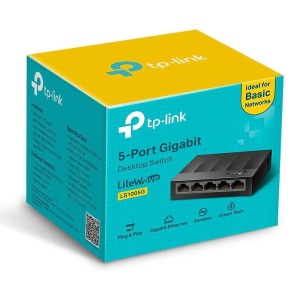 Switch TP-Link LS1005G, 5 porturi, 101001000 Mbps, Negru - Img 3
