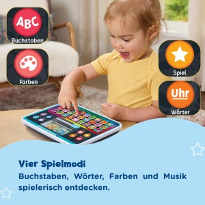 Tableta de invatare VTech Kunterbunt cu tastatura ABC, muzica si jocuri interactive - Img 3