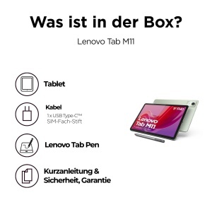 Tableta Lenovo Tab M11 Ecran tactil WUXGA de 11 MediaTek Helio G88 8 GB RAM 128 GB spatiu de stocare Wi-Fi Android 14 verde incl Tab Pen - Img 10