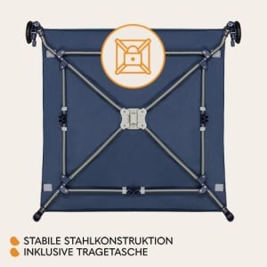 Tarc de joaca LIONELO BONNIE pana la 15 kg, de la nastere pana la 36 luni, Acces lateral cu fermoar, Parti laterale din plasa, Pliere rapida, Roti franate, Geanta de transport - Img 7