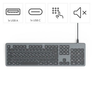 Tastatura cablata Hama CK-400, USB, iluminata, ergonomica, neagra - Img 2
