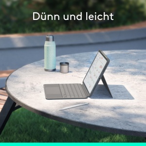 Tastatura-Covor Logitech Combo Touch pentru iPad Air 11 (M2, M3, M4), Trackpad, Iluminare - Img 7