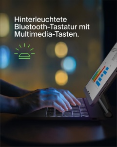Tastatura cu husa Belkin Pro pentru iPad Air 11 si Pro 11, Bluetooth, LED, Trackpad - Img 4