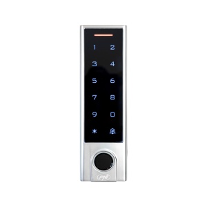 Tastatura de acces PNI DK350 cu Wi-Fi, PIN, amprenta, IP66, negrusilver