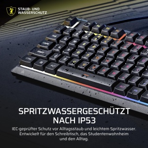 Tastatura de gaming Corsair Skiff 100, RGB, neagra, cu suport pentru maini - Img 5