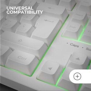 Tastatura Gaming Mars Gaming MK023, TKL, H-Mech, Iluminare RGB, Alb - Img 5