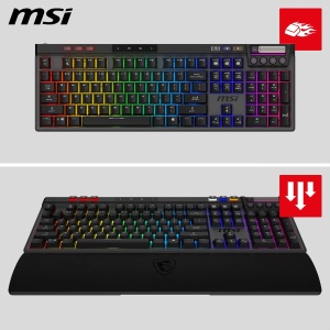 Tastatura Gaming MSI Strike PRO Wireless FR - Silentioasa, RGB, 4200 mAh - Img 5