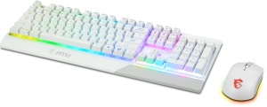 Tastatura Gaming MSI Vigor GK30 Combo IT cu Maus Clutch GM11, Alb, RGB - Img 3