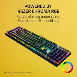 Tastatura Gaming Razer BlackWidow V4 X Pokemon Edition RGB Switch-uri Mecanice Green - Img 5
