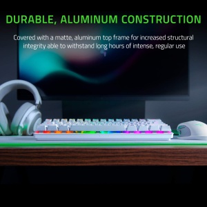 Tastatura Gaming Razer Huntsman Mini 60 Red Switch Optica USB-C Mercury White - Img 6