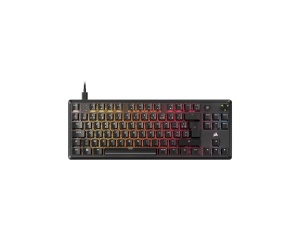Tastatura mecanica pentru gaming Corsair K70 Core TKL RGB, Negru, Switch MLX Red v2
