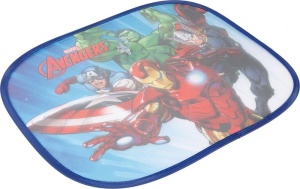 TataWay - Copertina laterala Marvel Avengers | Perdele auto cu protectie UV 44 x 35 cm | Supereroii Iron Man, Thor, Hulk, Captain America | Accesoriu cu ventuza, poliester - Img 7