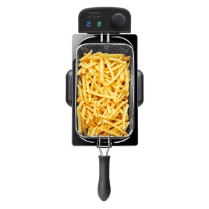 Taurus Fry3 - Friteuza cu ulei | 3 l | Capacitate pentru 1 kg de cartofi | Detasabil | Poate fi spalat in masina de spalat vase | Argint | Ulei - Img 2