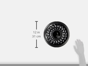 Tava cu arc Zenker O 26 cm DELUXE, tava de copt cu baza plata si tubulara esmaltata din tabla de otel, tava rotunda cu margine foarte inalta (culoare: negru metalizat), cantitate: 1 bucata - Img 4