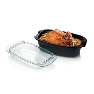 Tava cu capac Tescoma PREMIUM 39 x 22 cm, antiaderenta, cu capac din sticla - Img 7