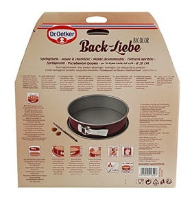 Tava de copt Dr. Oetker Back-Liebe Bicolor 26 cm, culoare rosu inchis, cu fund din material antiaderent - Img 4