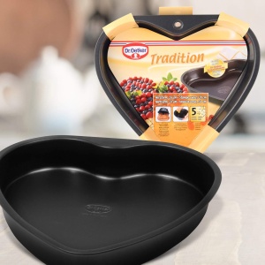 Tava de copt in forma de inima Dr. Oetker, 25 cm, antiaderenta, din otel - Img 2