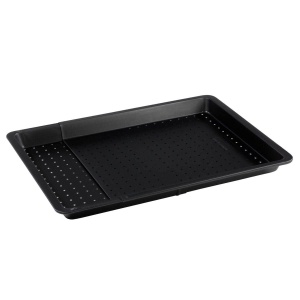 Tava de copt perforata metalica Zenker - extensibila pentru baghete, prajituri si pizza perfecte, 52-37x33 cm, tava extensibila, perforata - Img 4