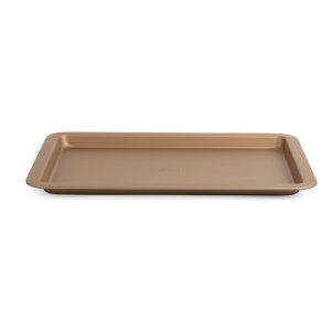 Tava de copt Russell Hobbs Opulence 37cm, antiaderenta, din otel carbon, aurie