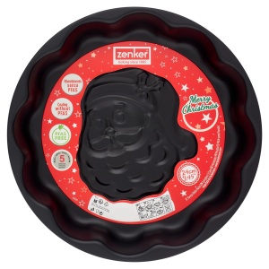 Tava de copt Zenker Merry Christmas 24cm, carbon si antiaderent