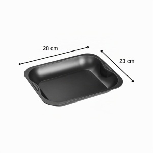 Tava de copt Zenker SPECIAL COOKING 28 x 23 cm, cu antiaderenta, neagra - Img 3