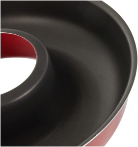 Tava Gugelhupf IBILI MOLDE SAVARIN Venus 24 cm, NegruRosu, Metal - Img 3
