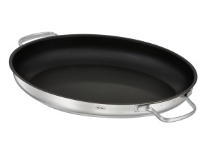 Tava ovala din otel inoxidabil ROSLE PUREELEMENTS, 26 cm, cu capac ceramic - Img 3