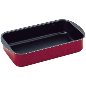 Tava pentru cuptor IBILI Rustidera Venus 40x27x6 cm Inox NegruRosu