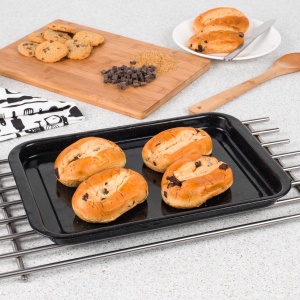 Tava pentru cuptor Russell Hobbs CW11471, emailata, otel, 36 cm, negru - Img 8
