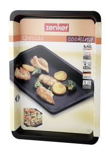 Tava pentru gratar si sufleu Zenker 42x29 cm, antiaderenta, neagra - Img 3