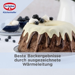 Tava pentru Guglhupf Dr. Oetker 22 cm Emaille, rezistenta la temperaturi ridicate, albastru - Img 6