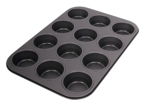 Tava pentru muffins Dr. Oetker 12 forme, Antiaderenta, 26.5 x 38.5 cm