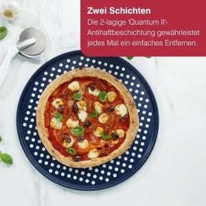 Tava pentru pizza Zyliss E980204, Carbonstahl, Antiaderenta, Albastru - Img 8