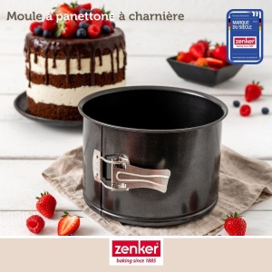 Tava pentru tort Zenker Extra Hoch, 19 cm, 12 cm, otel negru - Img 3