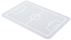 Tava Zenker Plum Cake cu sablon pentru teren de fotbal - Tava de copt premium pentru fanii sportului, 420 x 290 x 40 mm, rezistenta la caldura pana la 230degC, Negru - Img 3