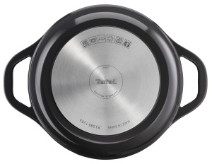 Tefal Air E2554604 Oala din aluminiu turnat 24 cm antiaderenta cu capac gri - Img 4
