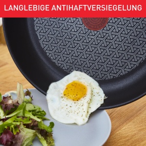 Tefal Duetto Pan A70406 |28cm| curatare usoara | Etansare antiaderenta sigura| Indicator de temperatura Thermo-Spot | gatit sanatos | vase din otel inoxidabil; Gatit si prajit | Potrivit pentru inductie - Img 6
