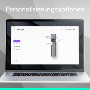 Telecomanda prezentari Logitech Spotlight Bluetooth si USB 30m Gri - Img 7