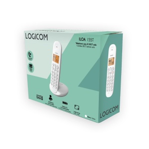 Telefon DECT Logicom Iloa 155T cu Anrufbeantworter, 300 m, Alb - Img 7