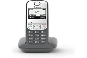 Telefon fara fir Gigaset AS485, frecventie ECO DECT, afisaj mare, culoare anthracit
