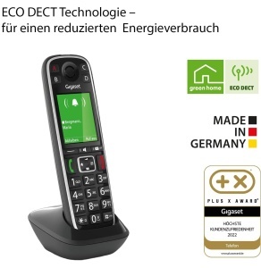 Telefon fara fir Gigaset E720HX, negru, cu display mare si functie SOS - Img 5
