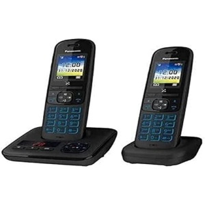 Telefon fara fir Panasonic KX-TGH722 cu robot telefonic digital 2 receptoare functie blocare apeluri ecran color