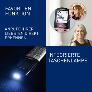Telefon fara fir Panasonic KX-TGU432EXB, 2 receptoare, ecran LCD, functie de apeluri favorite, negru-argintiu - Img 5