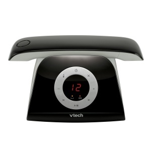 Telefon fara fir VTech LS1350 cu design retro, anunturi digitale si blocare apeluri