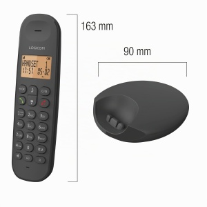 Telefon fix fara fir Logicom ILOA 150, 4 linii, autonomie 7h, negru - Img 6